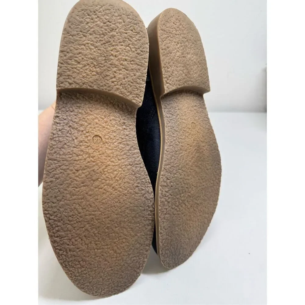 H&M Faux Suede Men’s Navy Blue Chukka Boots Size 10,5 See Description